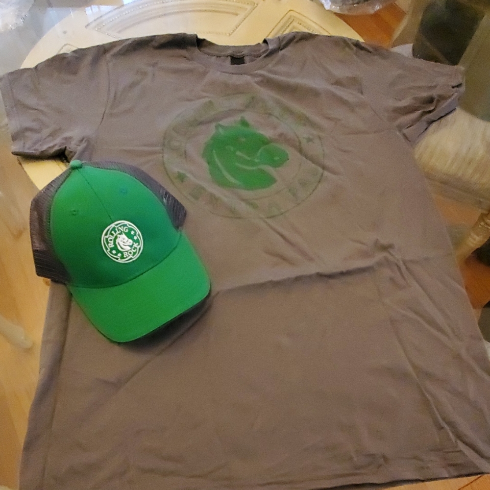 Rolling Rock T-shirt & Hat